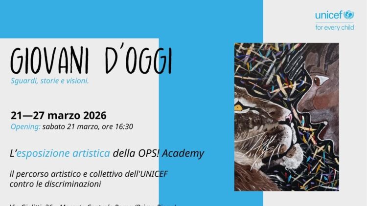 Unicef inaugura a Roma ‘Giovani d’oggi’, 15 opere di migranti e rifugiati