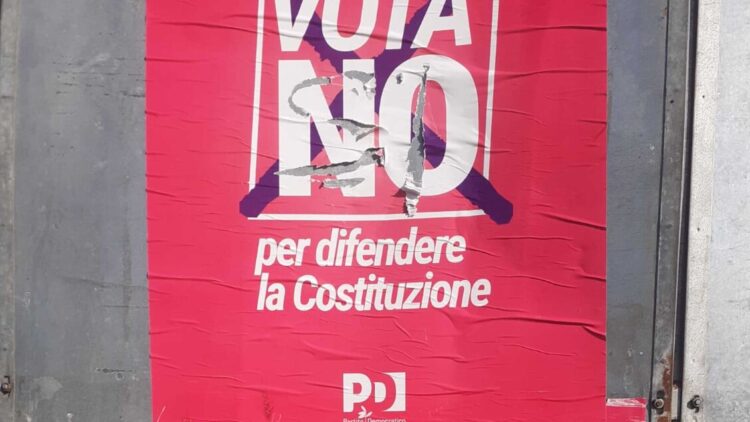 Referendum, in provincia di Treviso strappati i manifesti per il No