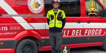 Va in pensione Lamù, il cane-eroe del ponte Morandi