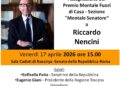 Il Premio ‘Montale Fuori di Casa’ a Riccardo Nencini