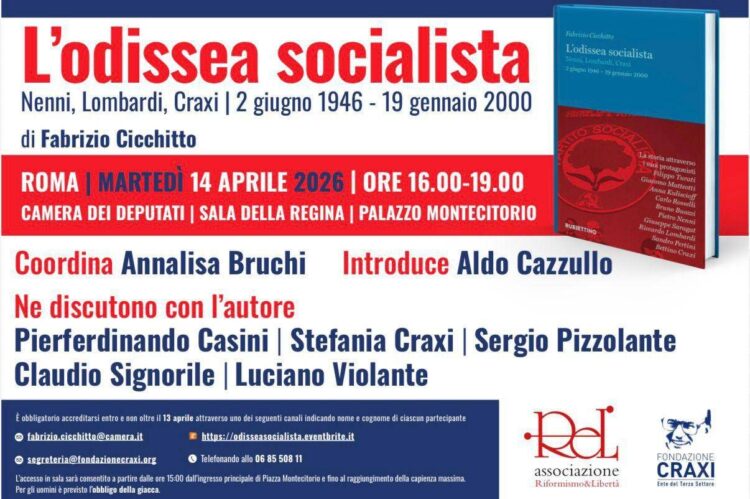 Fabrizio Cicchitto racconta ‘L’odissea socialista’ da Nenni a Craxi