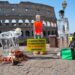 ‘Lavoratori di ghiaccio sciolti al sole’, al Colosseo il flash mob di Greenpeace