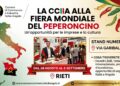 Domani alla Fiera del peperoncino di Rieti, dibattito con Tajani sul Piano Mattei