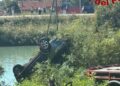 Trovata e ripescata l’auto precipitata nel fiume Livenza, all’interno un uomo e due cani