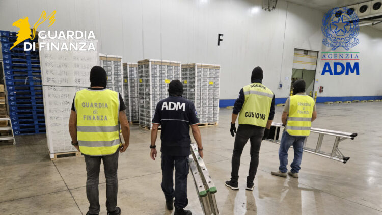 Sequestrati 53 kg di cocaina tra la frutta nel porto di Livorno