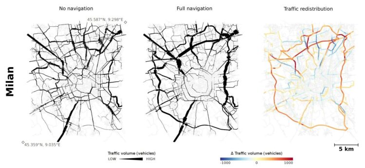 L’impatto dei navigatori satellitari sul traffico urbano