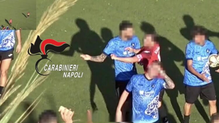 Arbitro 19enne colpito alla tempia da un mattone, 12 denunce a Ischia
