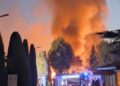 Vasto incendio in un camping sul Garda, intervenuti 4 pompieri tedeschi in vacanza