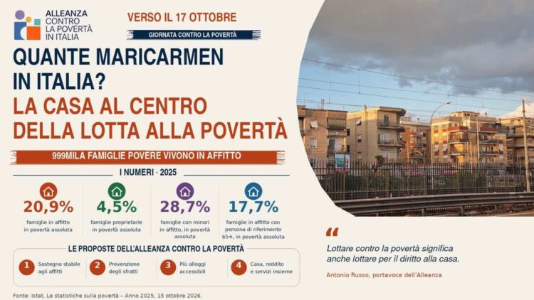 Alleanza contro la povertà, fragilità economica e abitativa sono legate
